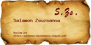 Salamon Zsuzsanna névjegykártya