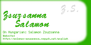 zsuzsanna salamon business card